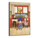 Quadro Stampa su Tela Padre, Madre, Bambino, Carl Larsson - CupidoDesign