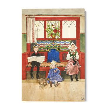 Quadro Stampa su Tela Padre, Madre, Bambino, Carl Larsson - CupidoDesign