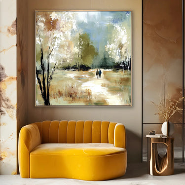 Quadro Stampa su Tela Passeggiata d’Autunno - CupidoDesign