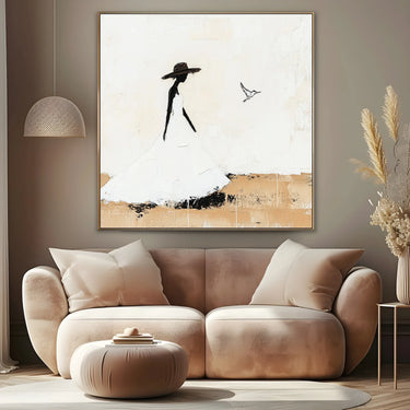Quadro Stampa su Tela Passi Leggeri - CupidoDesign