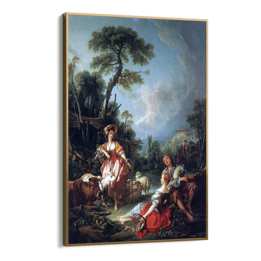 Quadro Stampa su Tela Pastorale Estivo, François Boucher - CupidoDesign