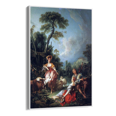 Quadro Stampa su Tela Pastorale Estivo, François Boucher - CupidoDesign