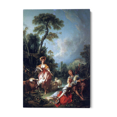 Quadro Stampa su Tela Pastorale Estivo, François Boucher - CupidoDesign