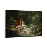 Quadro Stampa su Tela Pastore e pastorella che si riposano, François Boucher - CupidoDesign