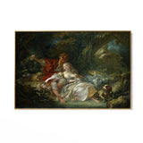 Quadro Stampa su Tela Pastore e pastorella che si riposano, François Boucher - CupidoDesign