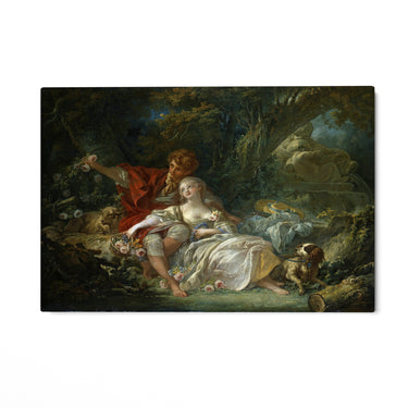 Quadro Stampa su Tela Pastore e pastorella che si riposano, François Boucher - CupidoDesign