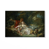 Quadro Stampa su Tela Pastore e pastorella che si riposano, François Boucher - CupidoDesign