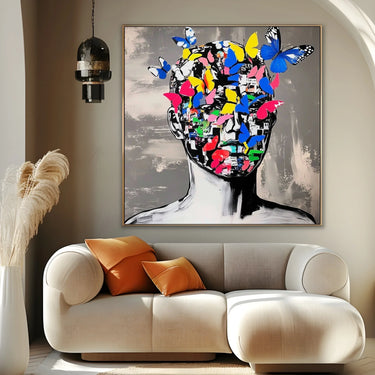 Quadro Stampa su Tela Pensiero Connesso - CupidoDesign