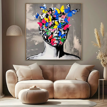 Quadro Stampa su Tela Pensiero Connesso - CupidoDesign