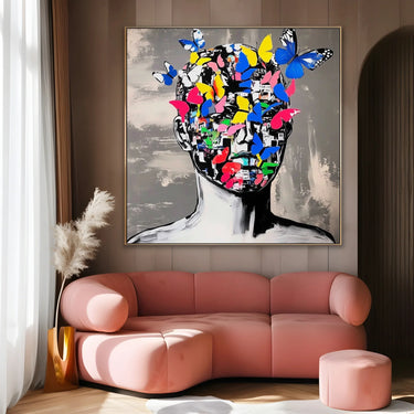 Quadro Stampa su Tela Pensiero Connesso - CupidoDesign