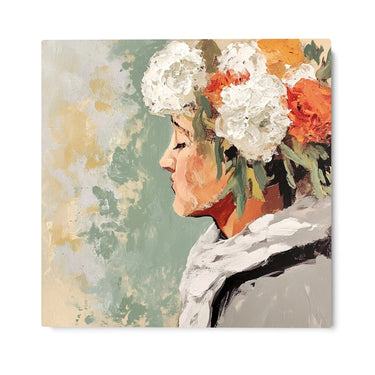 Quadro Stampa su Tela Pensiero Fiorito - CupidoDesign