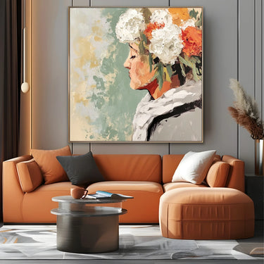 Quadro Stampa su Tela Pensiero Fiorito - CupidoDesign