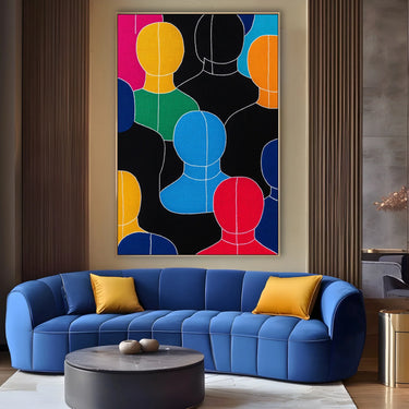 Quadro Stampa su Tela Pensiero Liquido - CupidoDesign