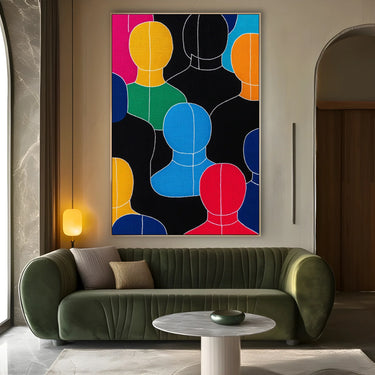 Quadro Stampa su Tela Pensiero Liquido - CupidoDesign