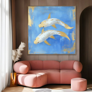 Quadro Stampa su Tela Percorso Celeste - CupidoDesign