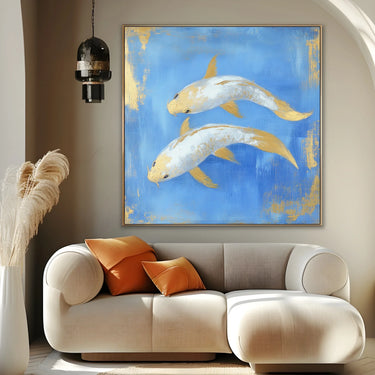 Quadro Stampa su Tela Percorso Celeste - CupidoDesign