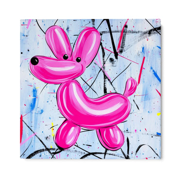 Quadro Stampa su Tela Pink Balloon - CupidoDesign