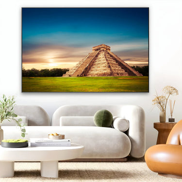 Quadro Stampa su Tela Piramide Maya di Chichén Itzá - CupidoDesign