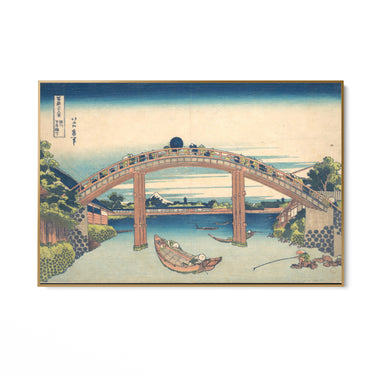 Quadro Stampa su Tela Ponte Mannen, Katsushika Hokusai - CupidoDesign