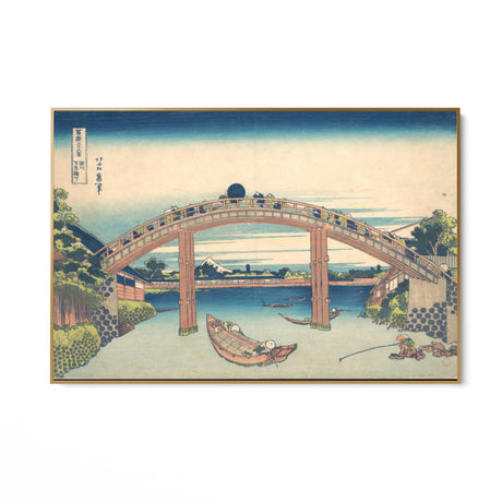 Quadro Stampa su Tela Ponte Mannen, Katsushika Hokusai - CupidoDesign