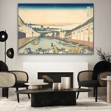 Quadro Stampa su Tela Ponte Nihonbashi, Katsushika Hokusai - CupidoDesign