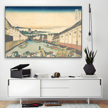 Quadro Stampa su Tela Ponte Nihonbashi, Katsushika Hokusai - CupidoDesign