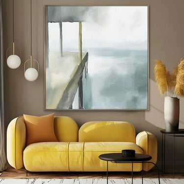 Quadro Stampa su Tela Pontile nel Vuoto - CupidoDesign