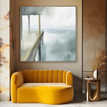 Quadro Stampa su Tela Pontile nel Vuoto - CupidoDesign