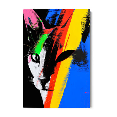 Quadro Stampa su Tela Pop Cat - CupidoDesign
