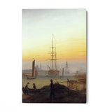 Quadro Stampa su Tela Porto di Greifswald, Caspar David Friedrich - CupidoDesign