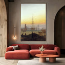 Quadro Stampa su Tela Porto di Greifswald, Caspar David Friedrich - CupidoDesign