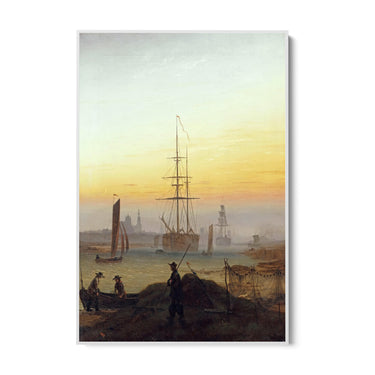 Quadro Stampa su Tela Porto di Greifswald, Caspar David Friedrich - CupidoDesign