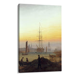 Quadro Stampa su Tela Porto di Greifswald, Caspar David Friedrich - CupidoDesign