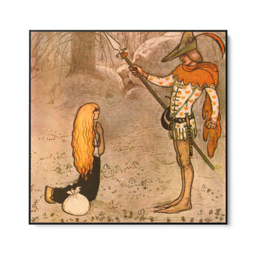 Quadro Stampa su Tela Princess Daga, John Bauer - CupidoDesign