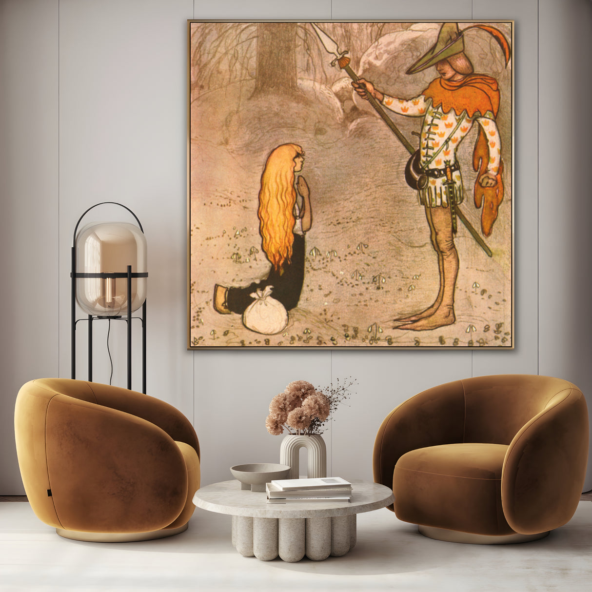 Quadro Stampa su Tela Princess Daga, John Bauer - CupidoDesign