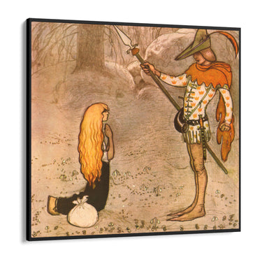 Quadro Stampa su Tela Princess Daga, John Bauer - CupidoDesign