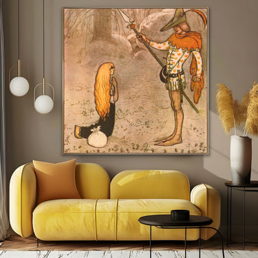 Quadro Stampa su Tela Princess Daga, John Bauer - CupidoDesign