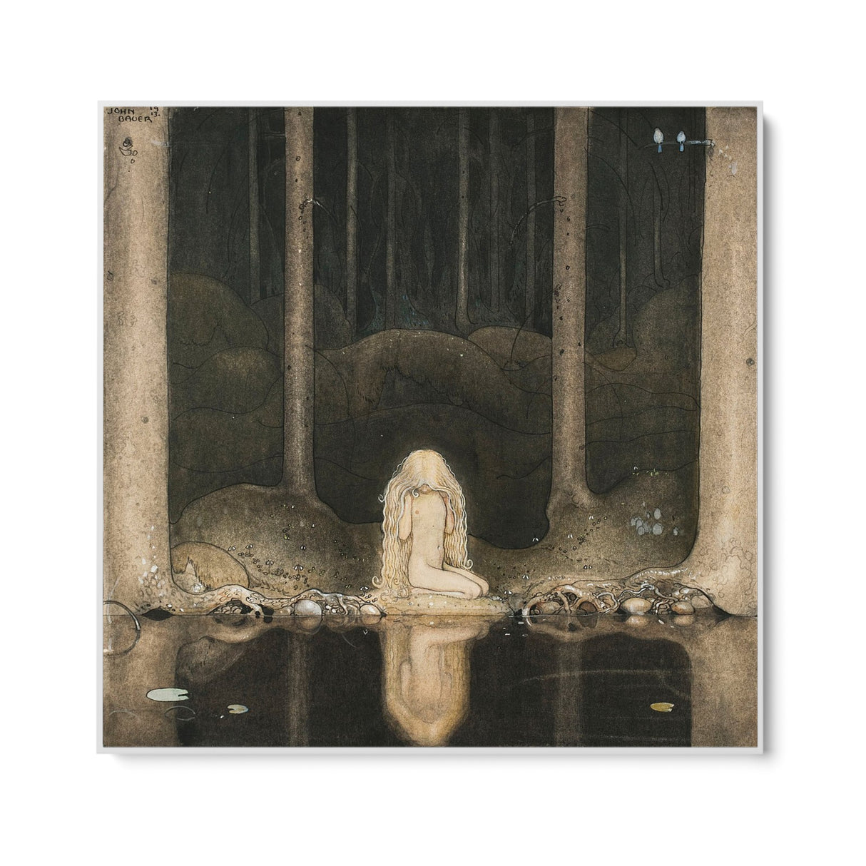 Quadro Stampa su Tela Princess Tuvstarr, John Bauer - CupidoDesign