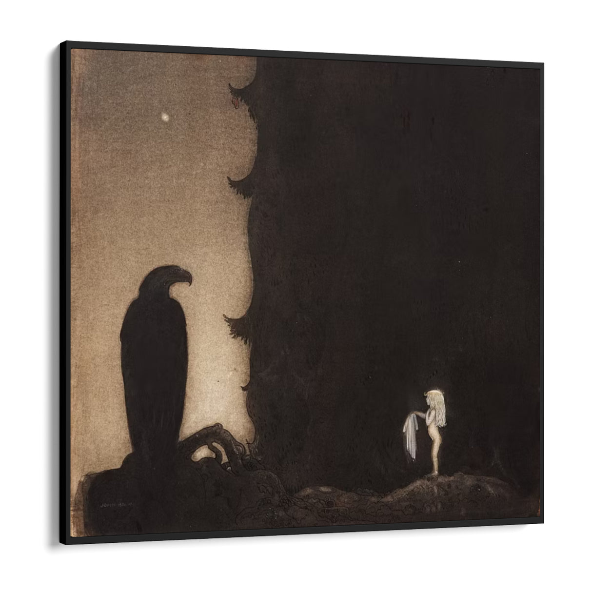 Quadro Stampa su Tela Principessa Tuvstarr, John Bauer - CupidoDesign