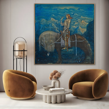 Quadro Stampa su Tela Principessa che cavalca un cavallo magico, John Bauer - CupidoDesign