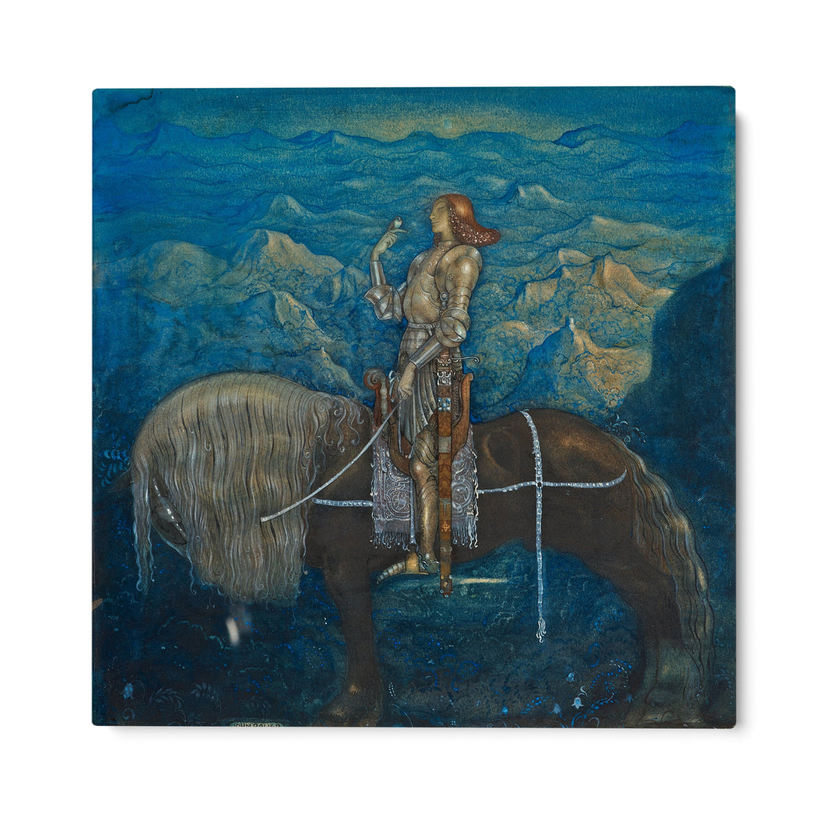 Quadro Stampa su Tela Principessa che cavalca un cavallo magico, John Bauer - CupidoDesign