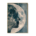 Quadro Stampa su Tela Profilo di luna - CupidoDesign