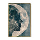 Quadro Stampa su Tela Profilo di luna - CupidoDesign