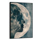 Quadro Stampa su Tela Profilo di luna - CupidoDesign