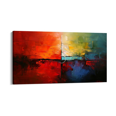 Quadro Stampa su Tela Prospetto rosso - CupidoDesign