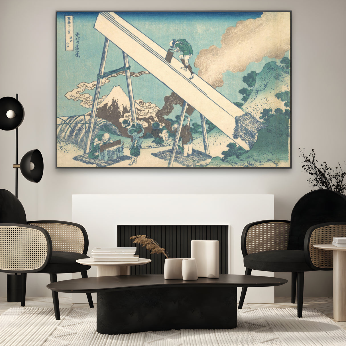 Quadro Stampa su Tela Provincia di Totomi, Katsushika Hokusai - CupidoDesign