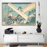 Quadro Stampa su Tela Provincia di Totomi, Katsushika Hokusai - CupidoDesign
