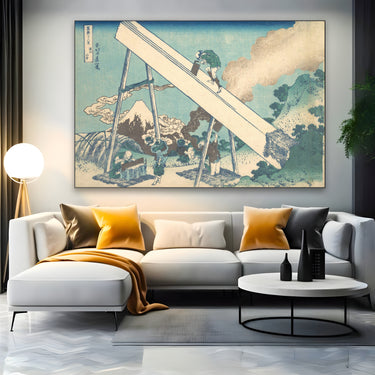 Quadro Stampa su Tela Provincia di Totomi, Katsushika Hokusai - CupidoDesign