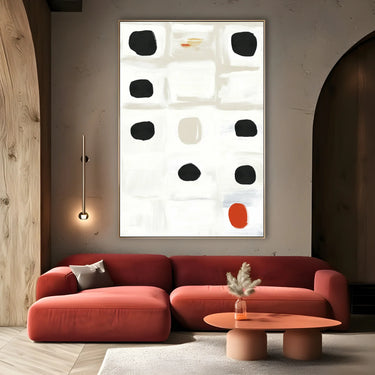 Quadro Stampa su Tela Punti Fluttuanti - CupidoDesign