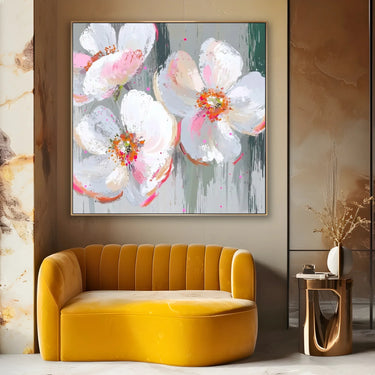 Quadro Stampa su Tela Punto Rosato - CupidoDesign